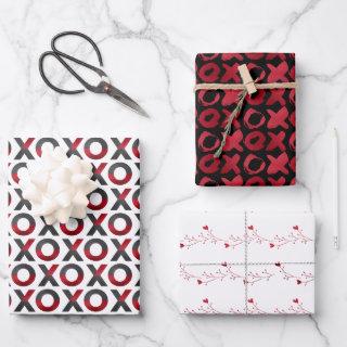 Modern Valentine XOXO Three Color Pack  Sheets
