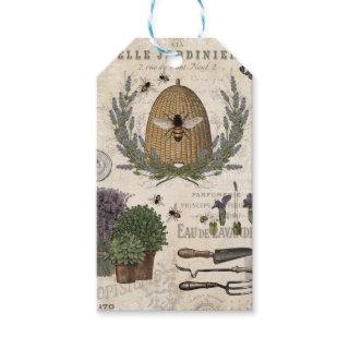 Modern vintage french farmhouse bee gift tags