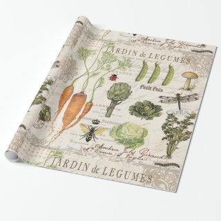 modern vintage french vegetable garden