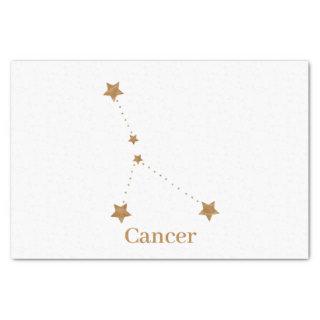 Modern Zodiac Sign Gold Cancer | Element Water Tissue Paper