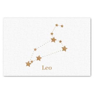 Modern Zodiac Sign Gold Leo | Element Fire Tissue Paper