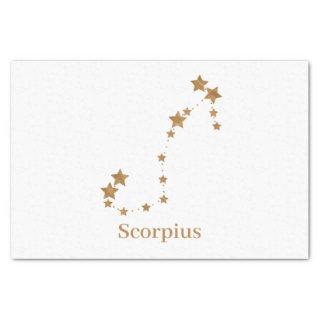 Modern Zodiac Sign Gold Scorpius | Element Water  Tissue Paper