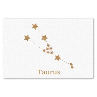 Modern Zodiac Sign Gold Taurus | Element Earth Tissue Paper