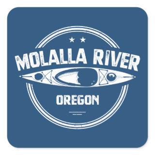 Molalla River Oregon Kayaking Square Sticker