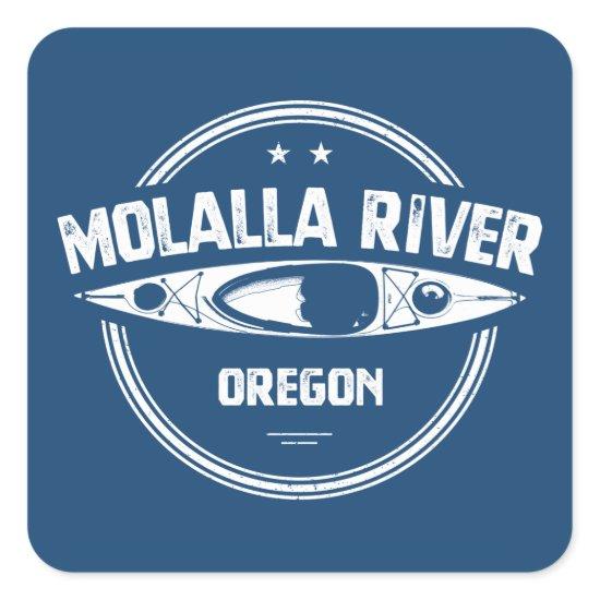 Molalla River Oregon Kayaking Square Sticker