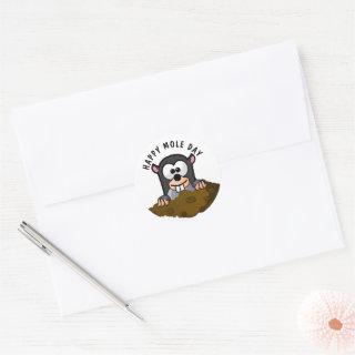 Mole Day Classic Round Sticker