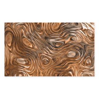 Molten "Copper" print sticker rectangle