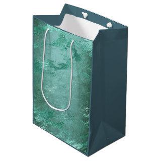 Molten Jade | Emerald Green Luxury Marble Medium Gift Bag
