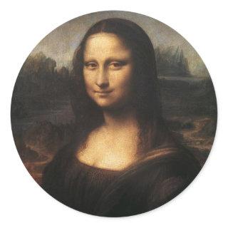 Mona Lisa Classic Round Sticker