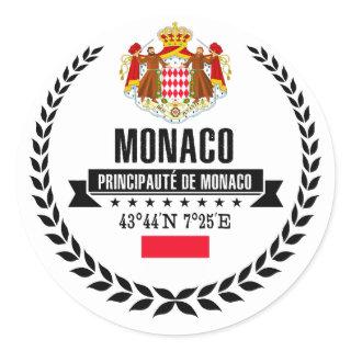 Monaco Classic Round Sticker