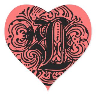 Monarchia "L" Heart Sticker