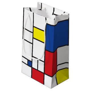 Mondrian Minimalist Geometric De Stijl Modern Art Small Gift Bag