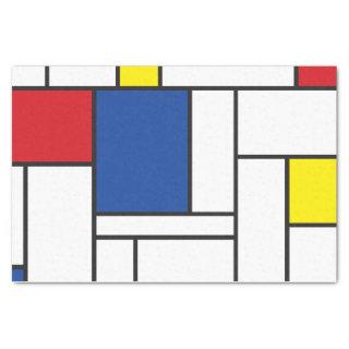 Mondrian Minimalist Geometric De Stijl Modern Art Tissue Paper