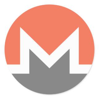 Monero (xmr) classic round sticker
