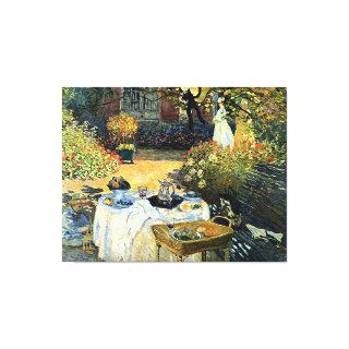 Monet - The Luncheon Canvas Print
