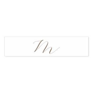 Monogram Calligraphy Unique Plain Modern Napkin Bands