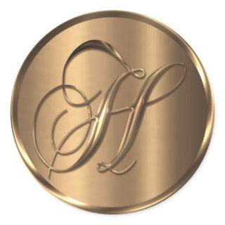 Monogram H NONMETALLIC Bronze Envelope Seal