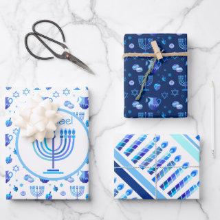 Monogram Hanukkah Festival Menorah Lights  Sheets