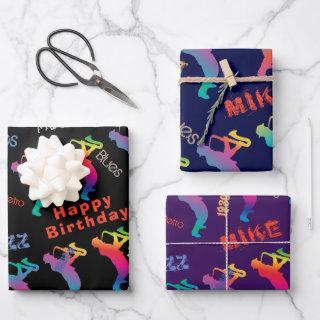 Monogram Jazz Musicians Retro Music Party POP ART  Sheets