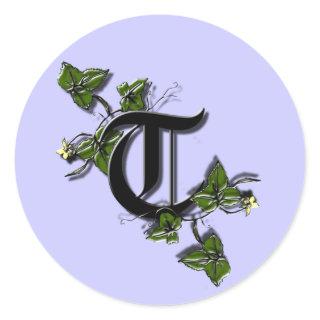 Monogram Letter T sticker