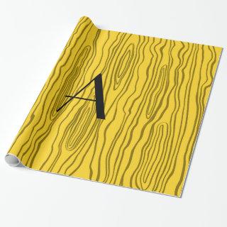 Monogram yellow faux bois