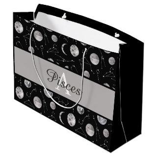 Monogrammed Zodiac Moon Gift Bag