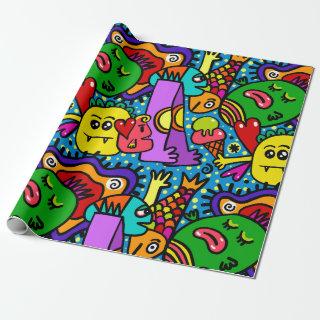Monster Doodle Pattern