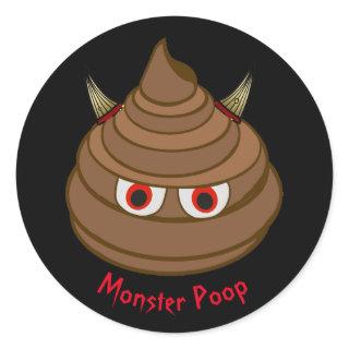 Monster Poop Emoji Sticker