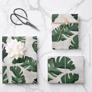 Monstera Leaf Tropical Palm  Sheets