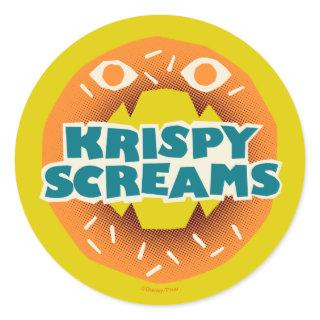 Monsters at Work | Krispy Screams Classic Round Sticker