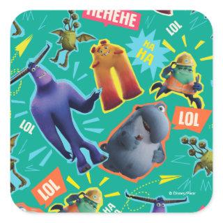 Monsters at Work | MIFT Laughter Pattern Square Sticker