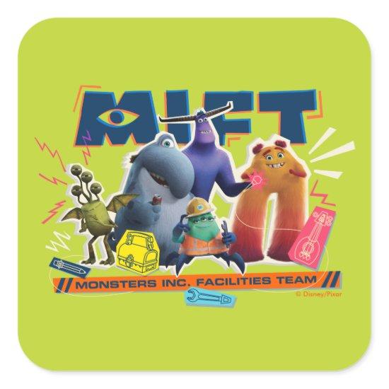 Monsters at Work | Monsters Inc. Facility Team Square Sticker
