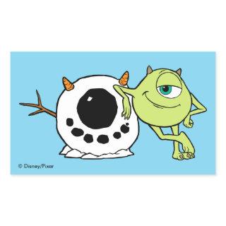 Monsters Inc. | Mike & Snowman Rectangular Sticker