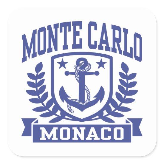 Monte Carlo Monaco Square Sticker