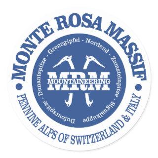 Monte Rosa Massif Classic Round Sticker
