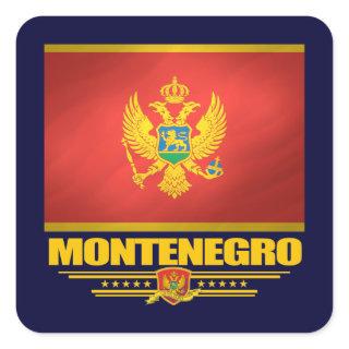 Montenegro Flag Square Sticker