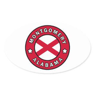 Montgomery Alabama Oval Sticker