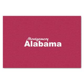 Montgomery, Alabama Tissue Paper