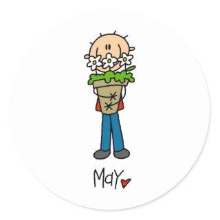 Month of May Classic Round Sticker