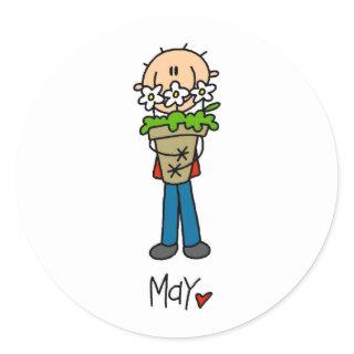 Month of May Classic Round Sticker