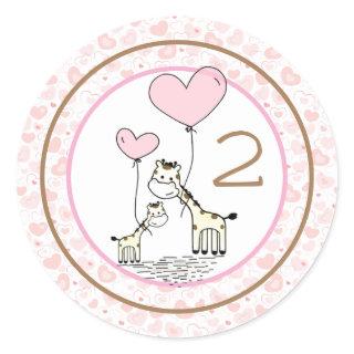 Monthly Infant Milestone Classic Round Sticker