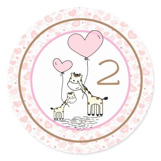 Monthly Infant Milestone Classic Round Sticker