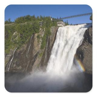 Montmorency Falls near Quebec City. Square Sticker