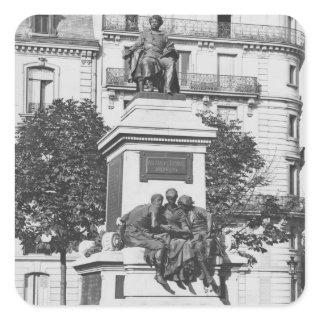 Monument to Alexandre Dumas Pere, 1883 Square Sticker