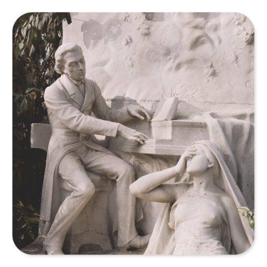 Monument to Frederic Chopin Square Sticker