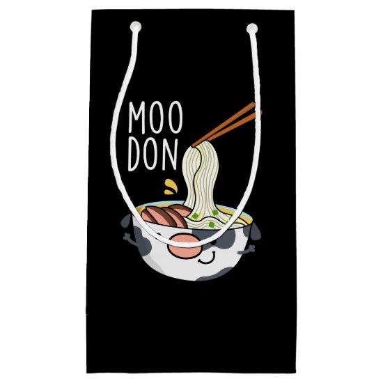 Moo-don Funny Udon Pun Dark BG Small Gift Bag
