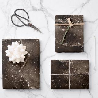 Moody Agate | Coffee Brown Golden Bronze Taupe  Sheets