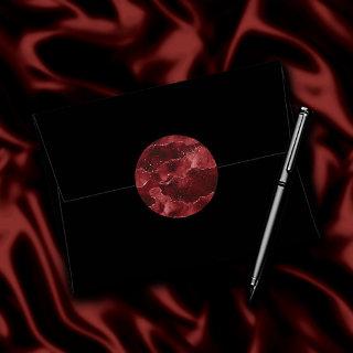 Moody Agate | Henna Blood Red Garnet Jewel Tone Classic Round Sticker