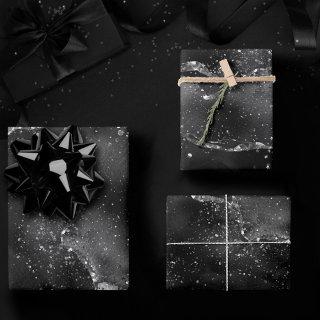 Moody Agate | Onyx Black Silver Vampy Goth Glitter  Sheets