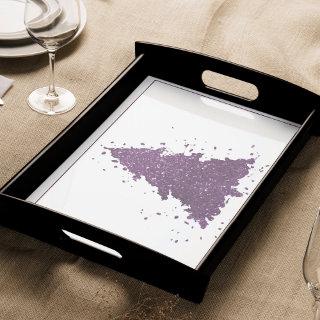 Moody Christmas Tree | Deep Plum Purple Splatter Tissue Paper